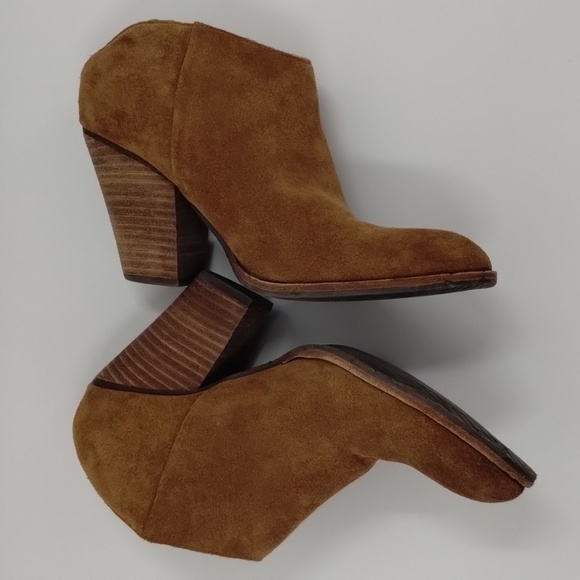 Dolce vida brown suede slip-on mules size 6.5 3 inch chunky heel - Picture 10 of 11